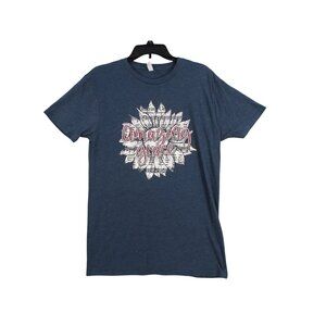 Amazing Grace Graphic T-Shirt Medium Love In Faith Blue Combed Cotton Blend